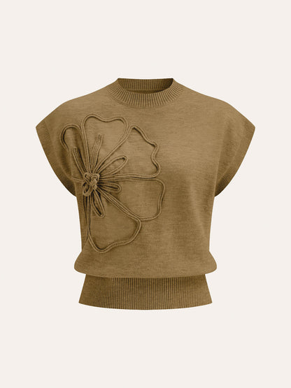 Sloane | Cap Sleeve Knit Sweater Vest