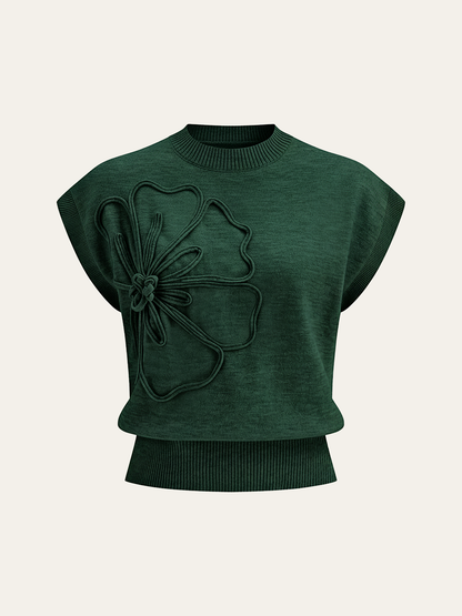 Sloane | Cap Sleeve Knit Sweater Vest