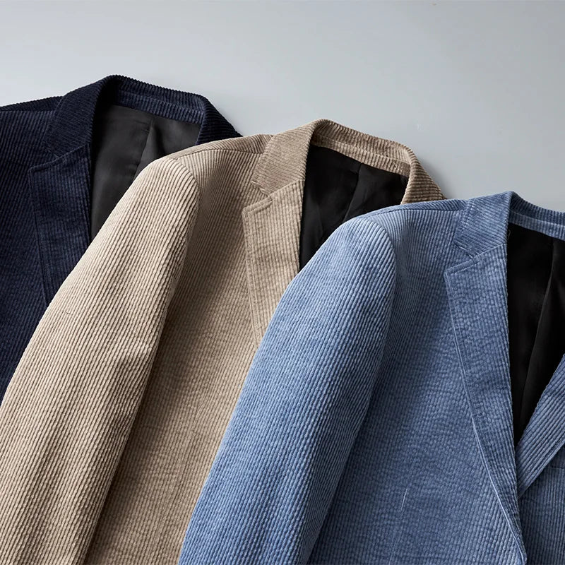 Stylish Men's Textured Blazer Jacket