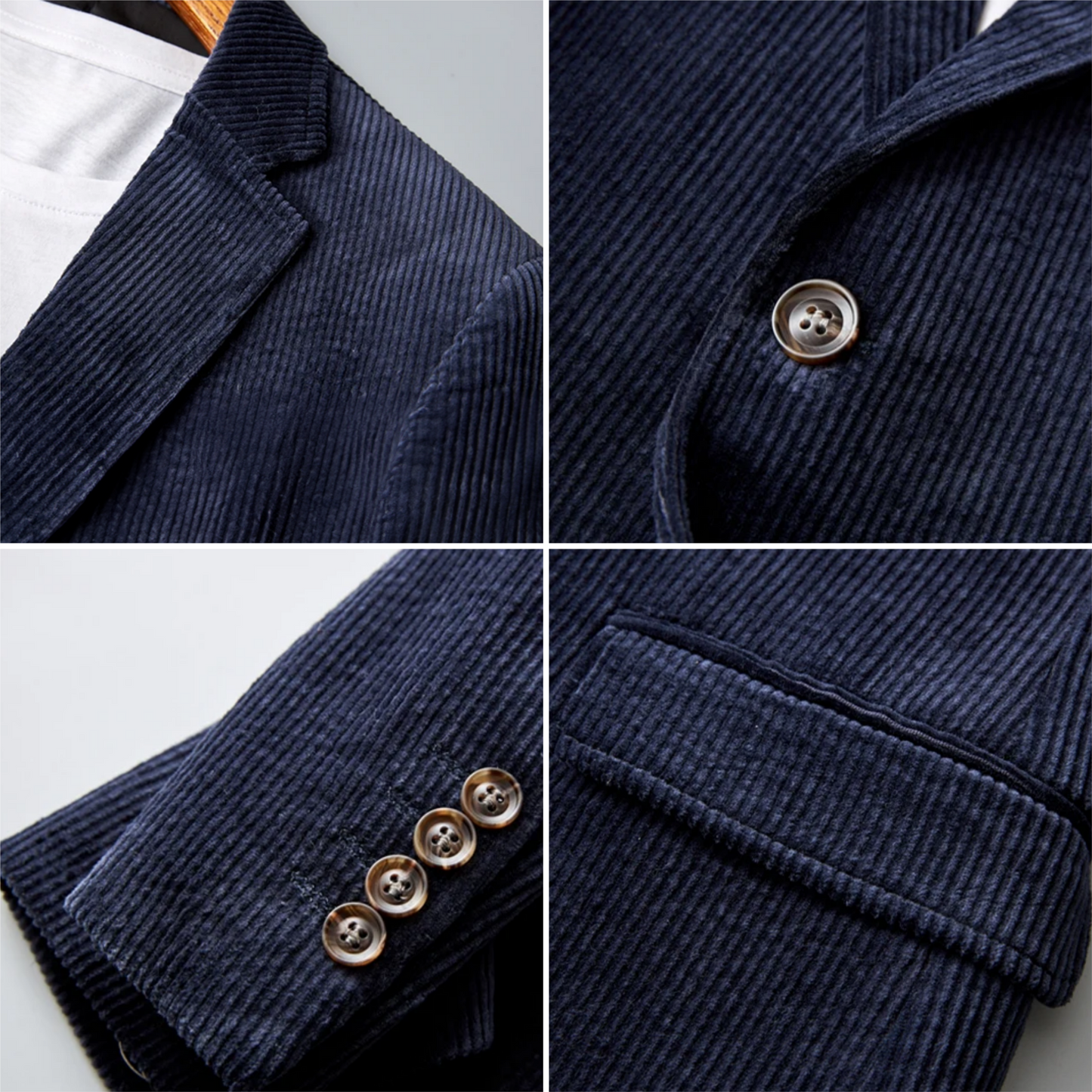 Classic Fit Corduroy Jacket for Men