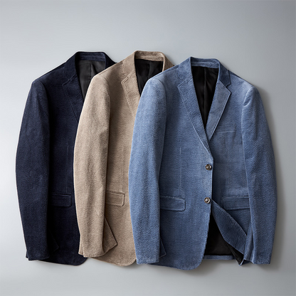 Stylish Men's Textured Blazer Jacket - OutfitLondon
