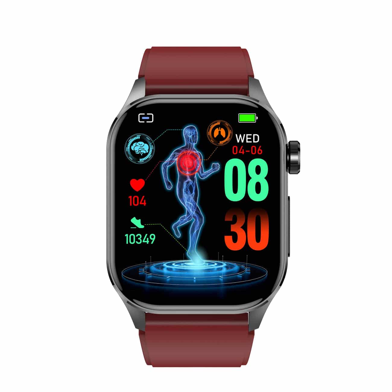 Advanced Health Monitoring Smartwatch with ECG Tracker