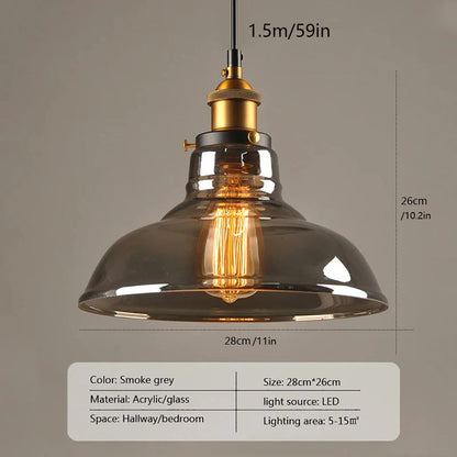 Classic Pendant Glass Ceiling Light Fixture