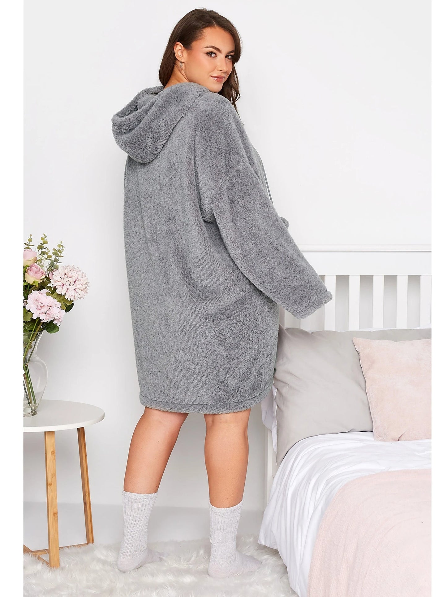 Cozy Extra Large Teddy Bear Hooded Dress