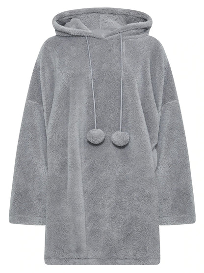 Cozy Extra Large Teddy Bear Hooded Dress