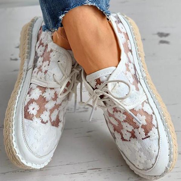 Comfy Orthopedic Walking Shoe with Floral Design