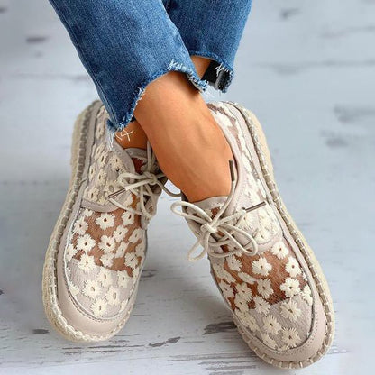 Comfy Orthopedic Walking Shoe with Floral Design