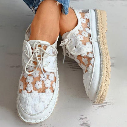 Comfy Orthopedic Walking Shoe with Floral Design