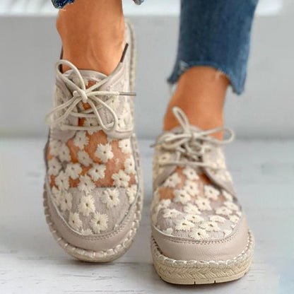 Comfy Orthopedic Walking Shoe with Floral Design