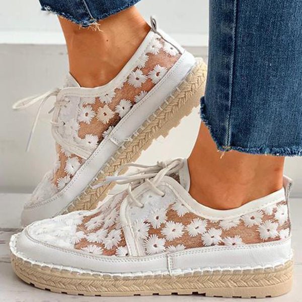 Comfy Orthopedic Walking Shoe with Floral Design
