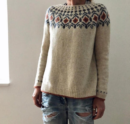 Cozy Fall Crew Neck Sweater