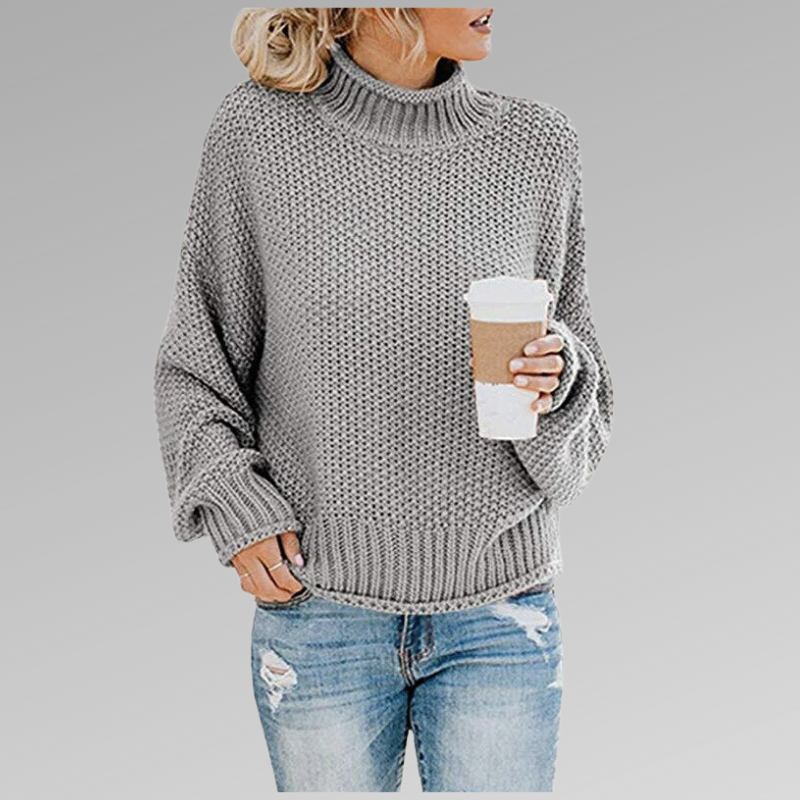 Cozy Crew Neck Ladies Sweater Luna