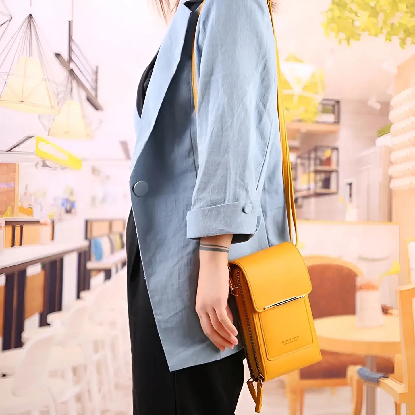 Secure Genuine Leather Tote Bag with Theft Proof Design