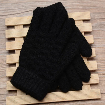 Warm and Cozy Knitted Gloves