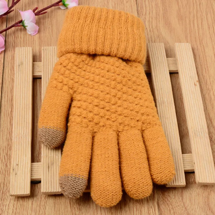 Warm and Cozy Knitted Gloves