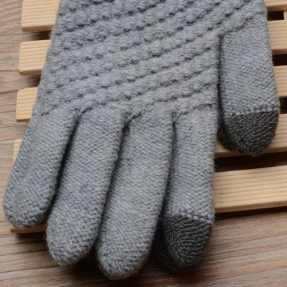Warm and Cozy Knitted Gloves