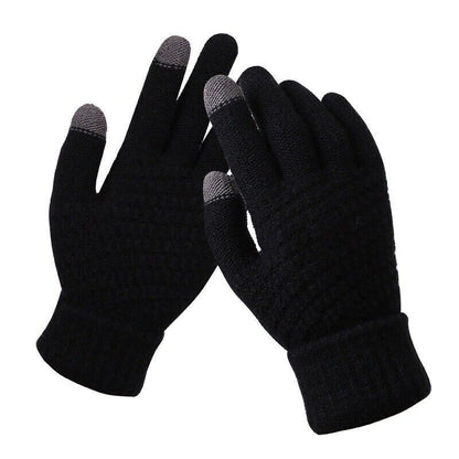 Warm and Cozy Knitted Gloves - OutfitLondon