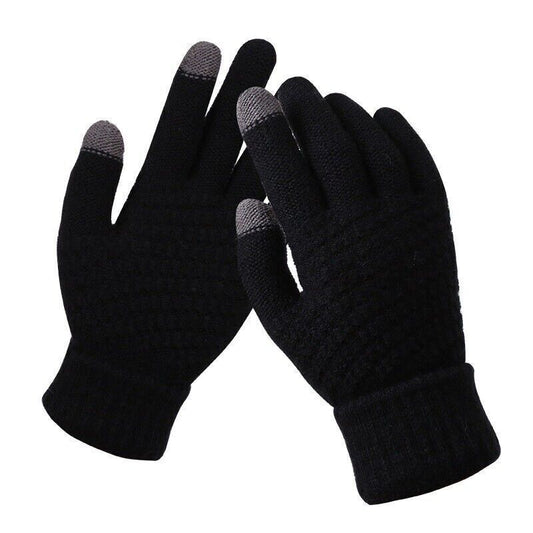 Warm and Cozy Knitted Gloves - OutfitLondon