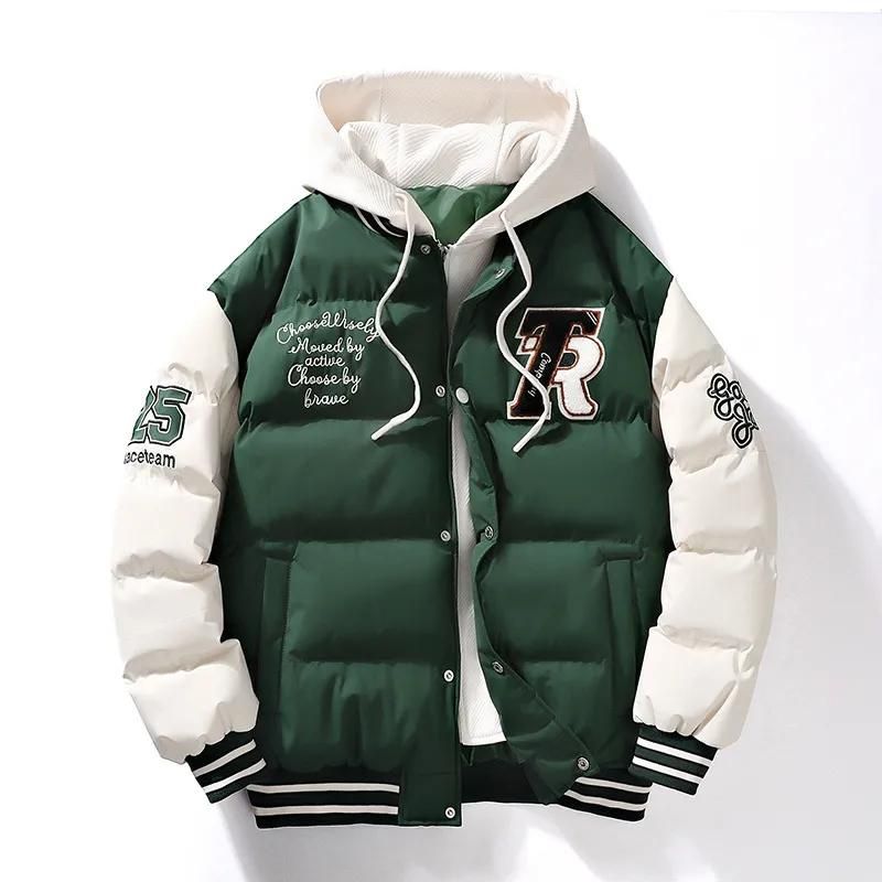Warm Men's Parka Coat with Hood