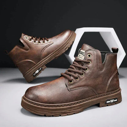 Strong Waterproof Boots Men Synthetic Leather