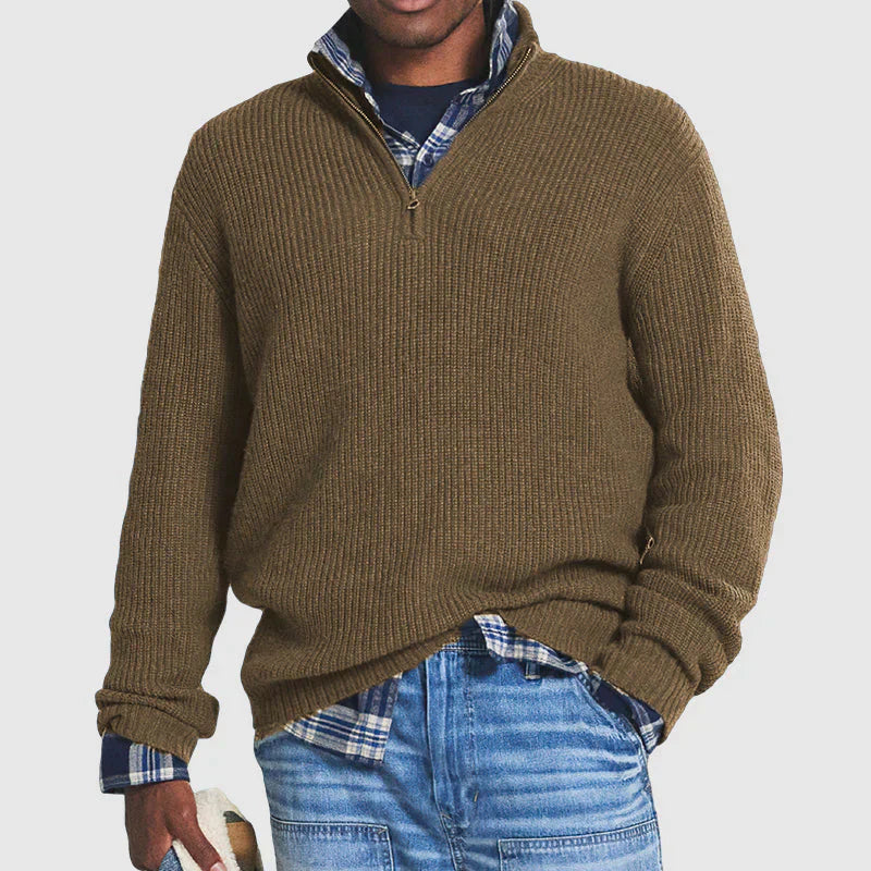 Classic Button-up Office Sweater