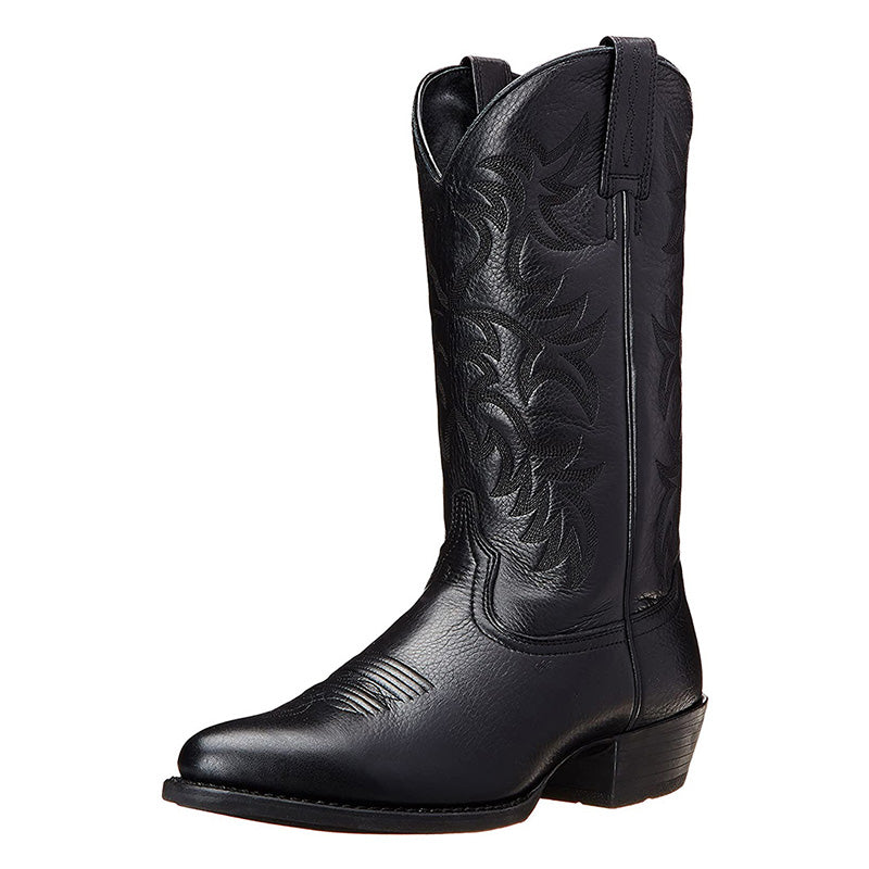 Men's Leather Mid-Calf Cowboy Boots