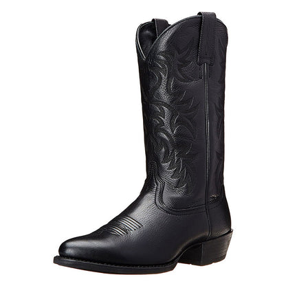 Men's Leather Mid-Calf Cowboy Boots