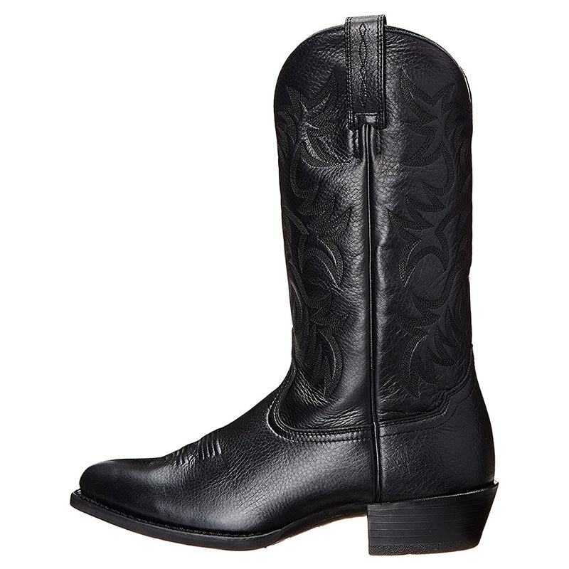 Men's Leather Mid-Calf Cowboy Boots