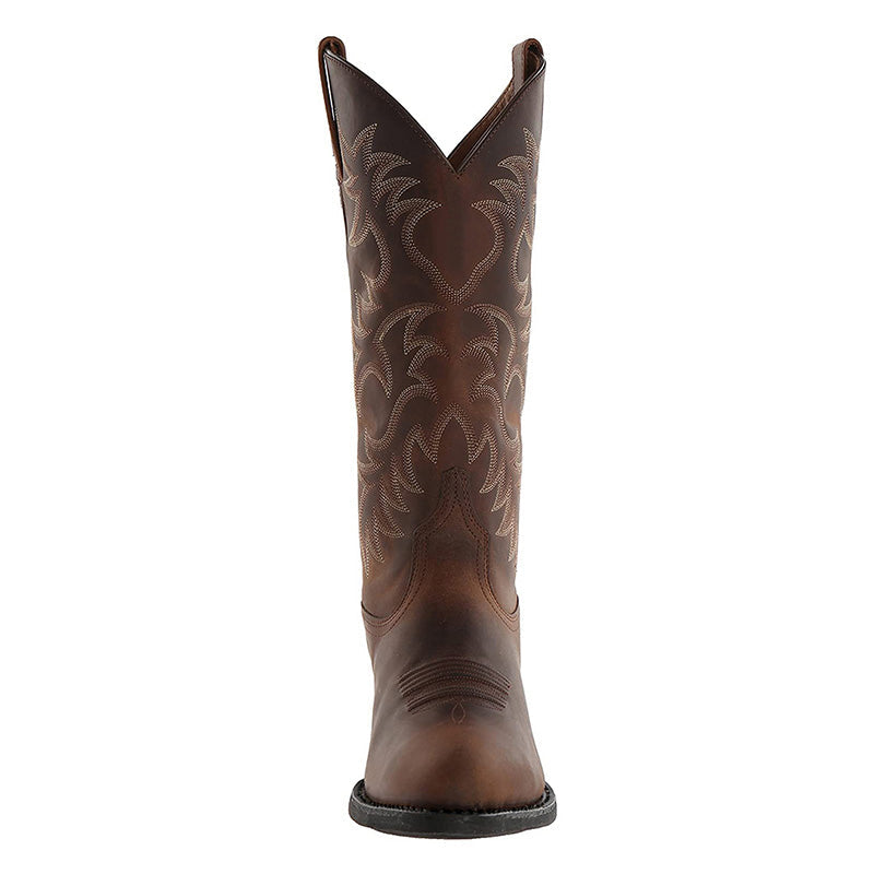 Men's Leather Mid-Calf Cowboy Boots
