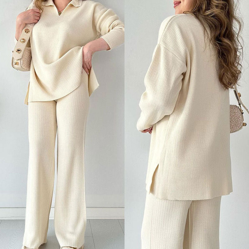Relaxed Fit Women's Casual Pant Set - OutfitLondon