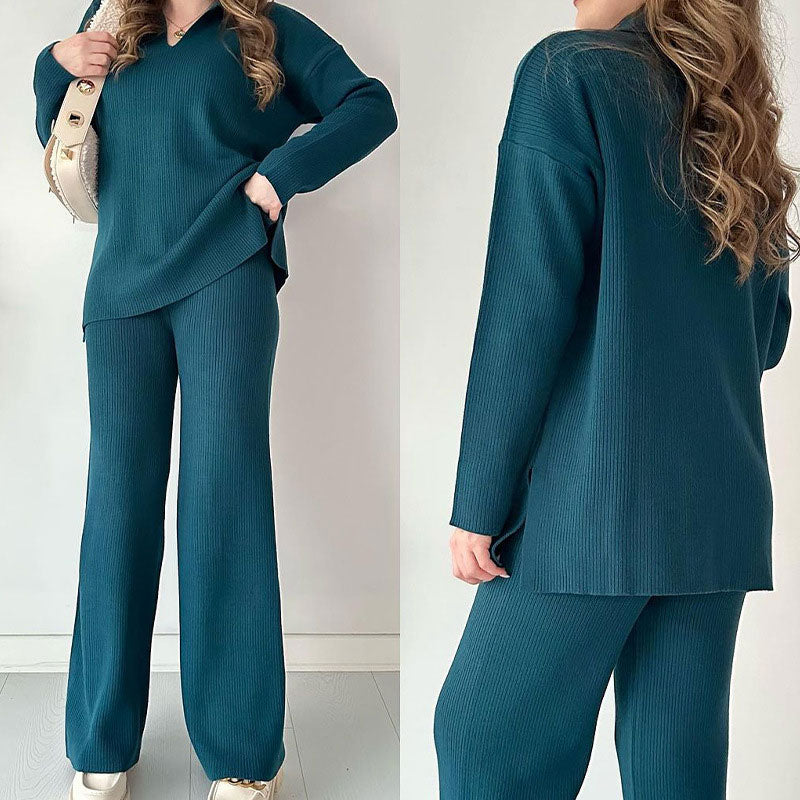 Relaxed Fit Women's Casual Pant Set