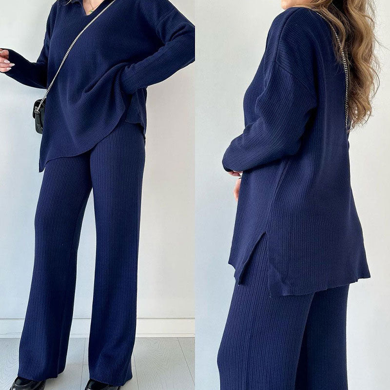 Relaxed Fit Women's Casual Pant Set