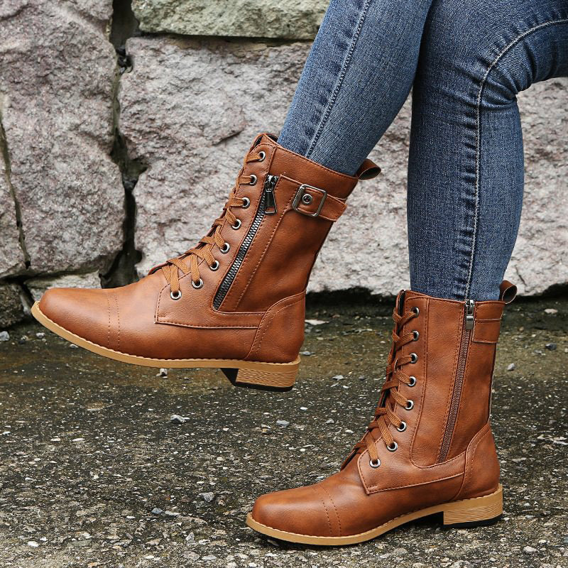 Comfortable Women's Boots With Easy Side Zip