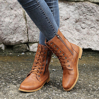 Comfortable Women's Boots With Easy Side Zip