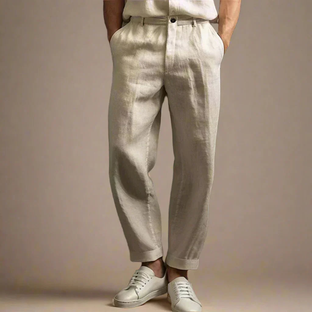 Men's Lightweight Summer Pants with Comfortable Fit - OutfitLondon
