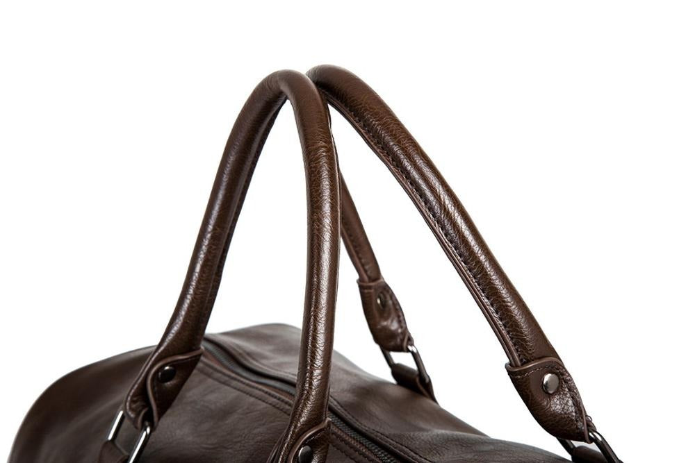 Spacious Genuine Leather Duffel Bag