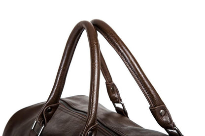 Spacious Genuine Leather Duffel Bag