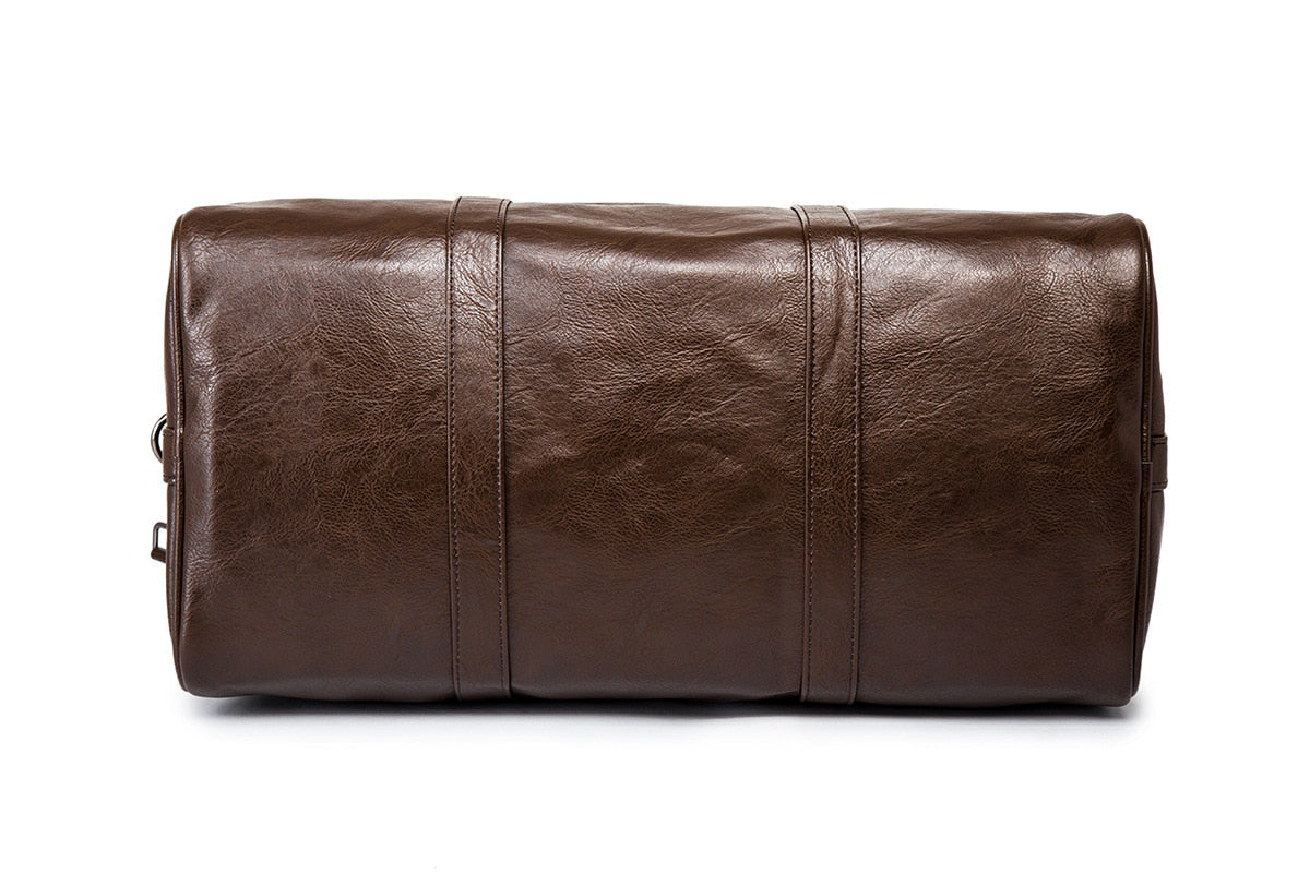 Spacious Genuine Leather Duffel Bag