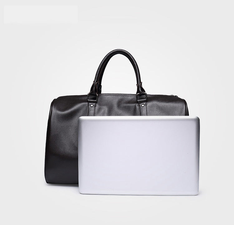 Spacious Genuine Leather Duffel Bag