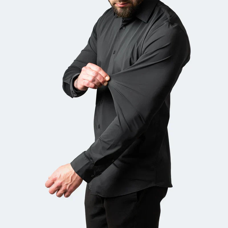 Men's Slim Fit Dress Shirt - Easy Iron, Stretchy & Comfortable