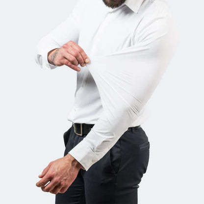 Men's Slim Fit Dress Shirt - Easy Iron, Stretchy & Comfortable