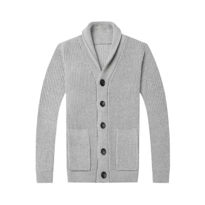 Cozy Crew Neck Button Cardigan Sweater