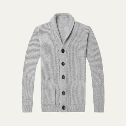Cozy Crew Neck Thick Knit Button Cardigan Sweater