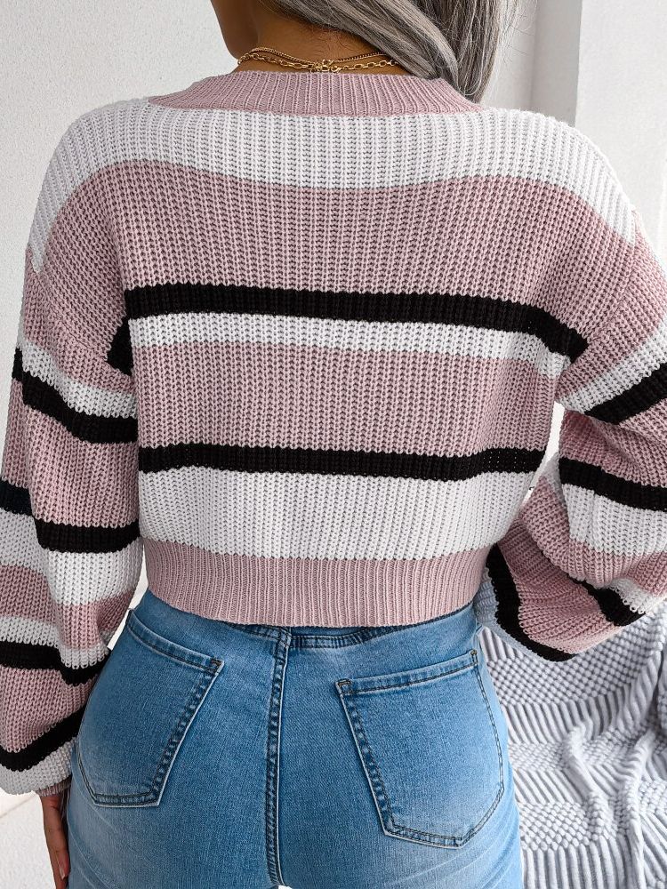Colorful Short Sleeve Sweater Emory