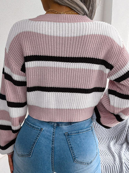 Colorful Short Sleeve Sweater Emory