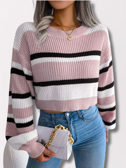 Colorful Short Sleeve Sweater Emory