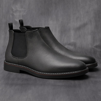 Traditional Men's Genuine Leather Chelsea Boots