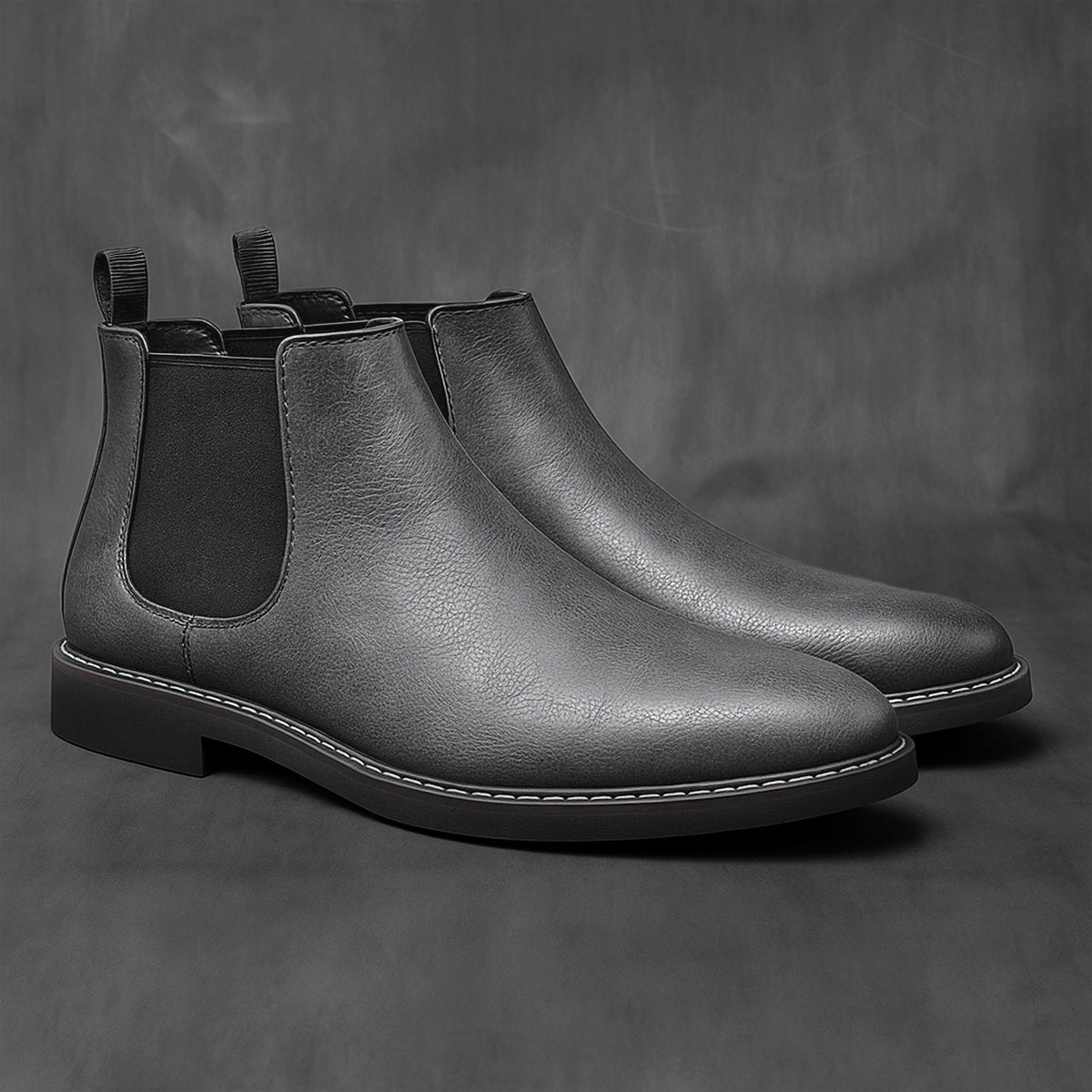 Traditional Men's Genuine Leather Chelsea Boots