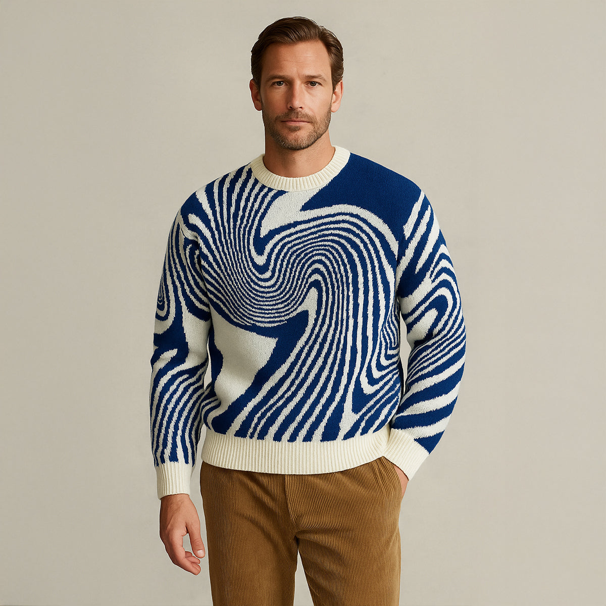 Luxury Men's Merino Wool Sweater - High Quality Knit