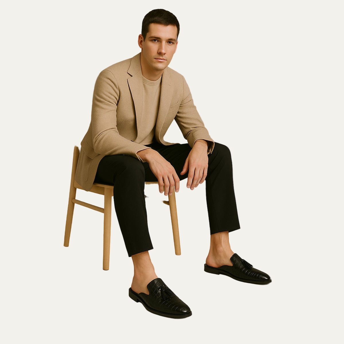 Luxury Leather Tassel Slip On Loafers